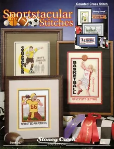 Sportstacular Stitches 6 Counted Cross Stitch Patterns Projects - Picture 1 of 4