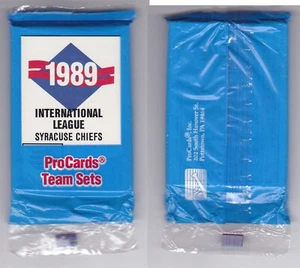 Syracuse Chiefs 1989 ProCards Minor League Team Set 27 cards Sealed in Bag - Picture 1 of 3