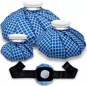 Ice Bags for Injuries, Classic No-Leak Elastic Breathable Ice Pack, Cold and Hea - Picture 1 of 7