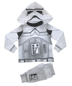 Kids Star Wars Pjs Novelty Fancy Dress Up Pyjamas 100% Cotton Darth Vader Size - Picture 1 of 5