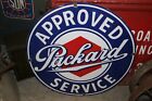 Large Packard Approved Service Car Dealership 30' Metal Porcelain Sign
