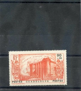 GUADALUPE Sc B6 (YT 144)**EN MUY BUEN ESTADO NH 1939 REVOLUCIÓN FRANCESA, 90c+25c BERMILION, $65 - Imagen 1 de 1