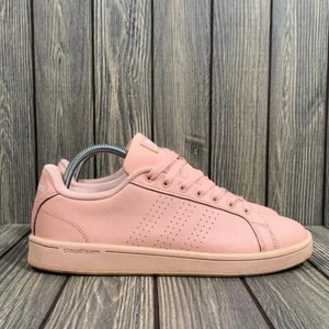Adidas Women Sneakers Cloudfoam Advantage Pink Lifestyle Shoes Sz 10 Streetwear - Picture 1 of 11