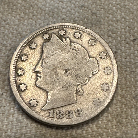 1888 Liberty V Nickel Cover