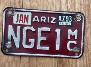 Arizona Motorrad Nummernschild 1993 - Bild 1 von 1
