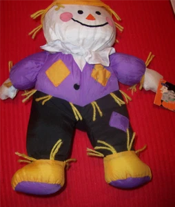 Gibson Pumpkin Patch Pals Scarecrow Puffalump - Picture 1 of 4