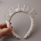 Bride To Be Pearl Crown Headband Bachelorette Hen Party Bridal Shower Supplies