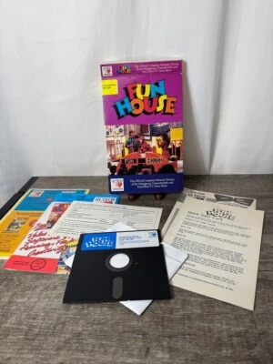 Fun House (Commodore 64, 1989) Hi Tech Expressions - VTG - CIB, Untested, Used - Image 1 of 4
