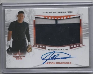 2019 Leaf Trinity Jasson Dominguez PATCH AUTO AUTOGRAPH RC NEW YORK YANKEES - Picture 1 of 1