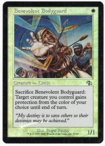 Benevolent Bodyguard 2002 Judgment FOIL White Common Creature MTG SP - NM AZ1 - Foto 1 di 2