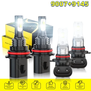 For 2003-2005 Dodge Ram 1500 2500 3500 4X 6000K LED Headlight Fog Light Bulbs - Picture 1 of 17