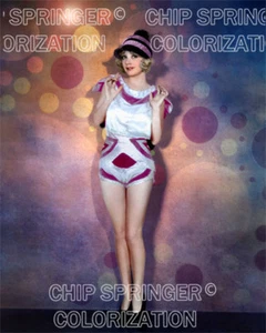 ALICIA BLANCO Y BURBUJAS | FOTO SEXY A COLOR PASTEL DE QUESO 8X10 por CHIP SPRINGER - Imagen 1 de 1