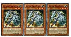 Yugioh- 3X Ancient Gear Knight - Comune - 1a edizione - GLAS-EN029 - quasi nuovo - Foto 1 di 1