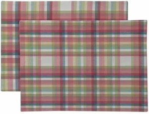 Fiesta Placemat, 13 by 19-Inch, Mad Gingham, 2-Pack - Picture 1 of 2