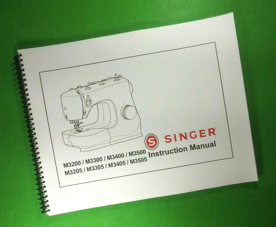 Owners Manual for Singer M3200 M3300 M3400 M3500s 40 Pages W/Clear Covers! - Image 1 of 1