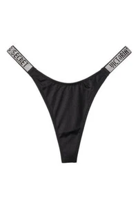 Victoria’s Secret SHINE STRAP RHINESTONE THONG PANTY S - P - Picture 1 of 2