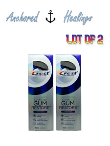 Crest Pro Health Advance Gum Restore Whitening Fluoride LOT OF 2 Toothpaste 90mL