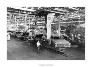 Chrysler Valiant VC A1 estampado artístico - línea de montaje Tonsley Pk - póster de 84 x 59 cm - Imagen 1 de 3