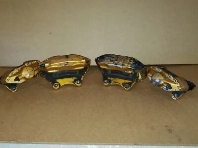 2003-2008 Nissan 350Z Infiniti G35 Brembo Big Brake Gold Caliper Set OEM - Image 1 of 4