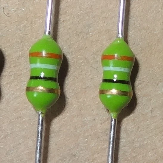 2 pcs  39uH 39 uH Inductors, axial leads - Image 1 of 1