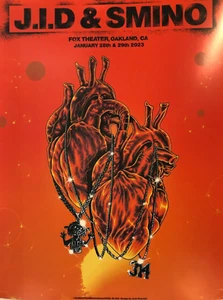J.I.D./ SMINO/ FOX THEATER OAKLAND/1-28-23, 1-29-23/#543/CONCERT POSTER - Picture 1 of 1