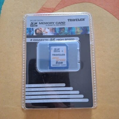 Traveler SD 8GB HS Memory Card Secure Digital Mobile Phones/Cameras/Camcorders - Image 1 of 4