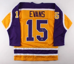 Daryl Evans Signed Los Angeles Kings Jersey (Beckett COA) Voice of the LA Kings - Picture 1 of 7