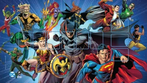 DC Deck-Building Game: Super Heroes Playmat (2022 GEN CON EXCLUSIVE) - Picture 1 of 1