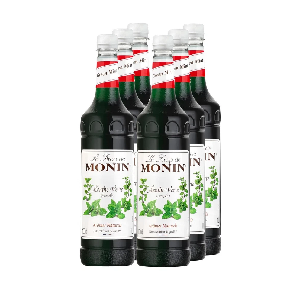 Monin Green Mint Syrup 6x1ltr - Image 1 of 1