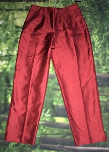 Pantalones de vestir Donna Ricco NY color vino 100 % poliéster talla 17 nuevos con etiquetas - Imagen 1 de 7