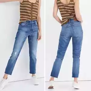 Madewell The Petite Boyfriend High-Rise Slim Boyjean Jeans 37P NWT Relaxed - Picture 1 of 8