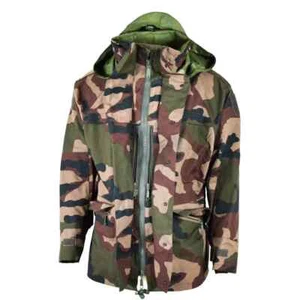 French Military Army Waterproof Trilaminate Jacket CCE Camo Rain Parka XX-Large - Picture 1 of 4