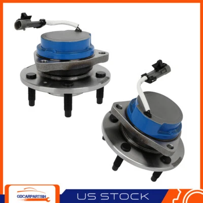 Juego (2) Conjunto de cojinete de cubo de rueda delantera tracción trasera para Cadillac STS 2005-2010 2011 Foto 1 de 4