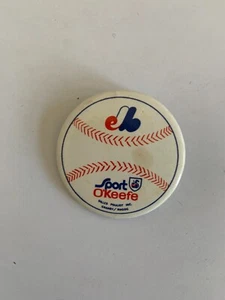 Vintage MONTREAL EXPOS Sport O'Keefe - Granby, Magog METALL PIN / Medaillon RAR - Bild 1 von 2