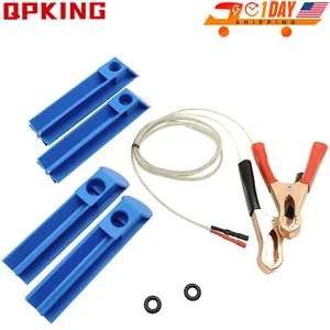 Fuel Injector Cleaner Adapter Kit Nozzle Flush Cleaner DIY Cleaning Tool Set US - Foto 1 di 7