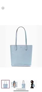 Kate Spade Tote Tinsel Glitter Shoulder Tote Bag Handbag Frosty Sky light blue - Picture 1 of 5