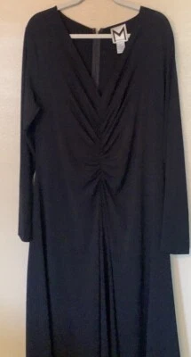 Marc Bouwer ruched front long sleeve midi dress size XL - Image 1 of 4
