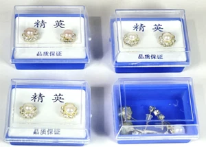 Lot of 5 Pairs Freshwater pearl Earrings - Picture 1 of 3