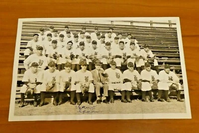 Very Early Warren Spahn Boston Bees Signed 7x11 Photo - Image 1 of 3