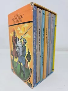 Box Set of (6) CS Lewis Chronicles Of Narnia Paperbacks 1974 Collier Books VTG - Picture 1 of 6