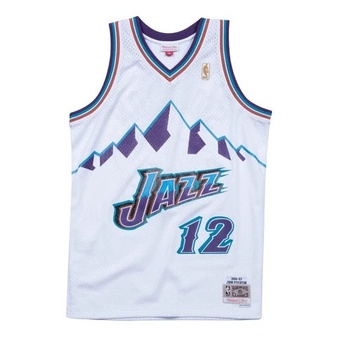 Mitchell & Ness NBA Swingman Jersey Jazz 96-97 John Stockton White *NEW* Cover