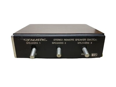 Vintage Realistic Stereo Remote Speaker Switch 3-Way 40-125A Radio Shack - Image 1 of 4