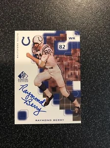 1999 Upper Deck SP Signature Edition Raymond Berry Autograph Auto #RY Colts - Picture 1 of 2