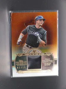 2013 Topps Tribute #TTSR-TT Troy Tulowitzki Relics Sepia #/15 - Bild 1 von 2