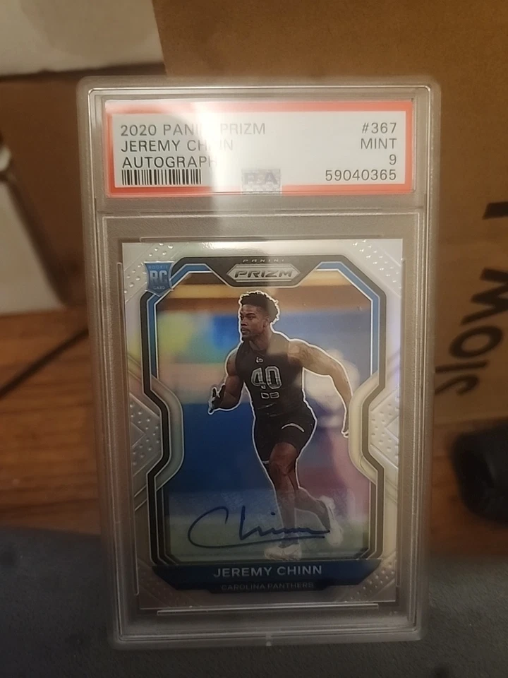 2020 Panini Prizm Jeremy Chinn Rookie Auto # 367 PSA 9 - Image 1 of 2