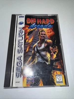 Die Hard Arcade (Sega Saturn, 1997) Autêntico, com Cartão de Registro! - Imagem 1 de 4