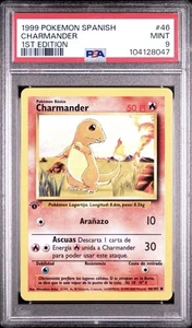 1999 Pokemon SPANISCH 1. Edition Base Set Charmander 46/102 PSA 9 MINT - Bild 1 von 2