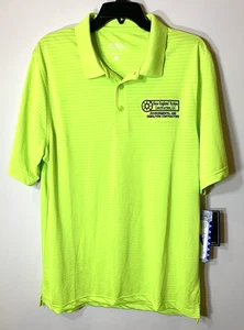 Charles River Poloshirt Herren Large grün Sicherheit feuchtigkeitsableitend Netzart neu mit Etikett - Bild 1 von 12