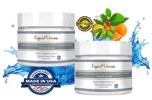 2 frascos 8 oz COLÁGENO orgánico v CREMA, sin GEL DE CARACOLES Crema COLÁGENO Retinol Crema - Imagen 1 de 12