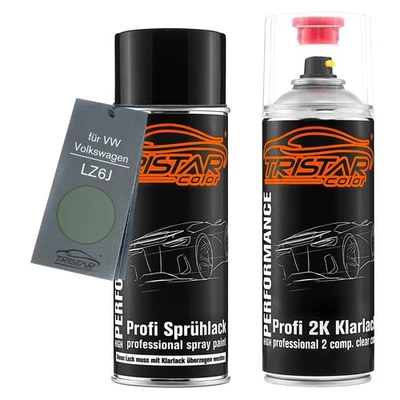 Autolack 2K Spraydosen Set für VW Volkswagen LZ6J Zederngrün Metallic - Bild 1 von 4